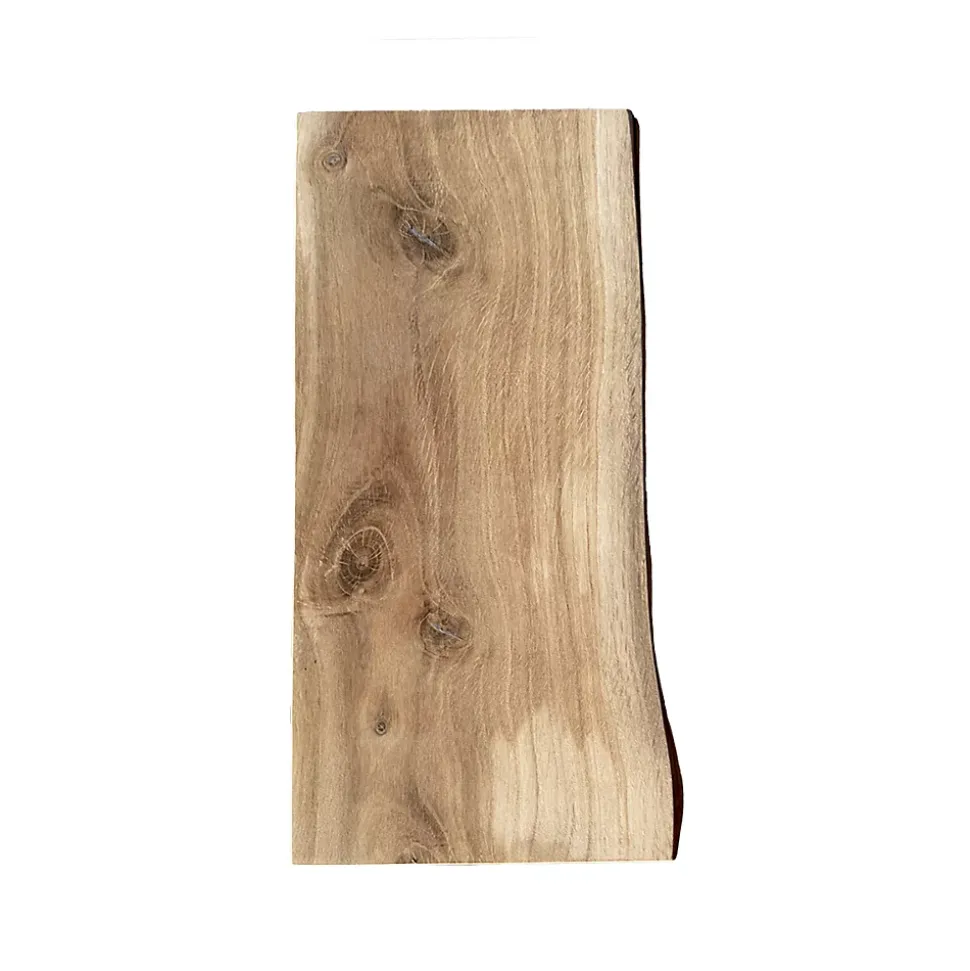 Etagère murale Chêne Rustique Bord Naturel, L.40 cm x l.18 cm, Ep.27 mm