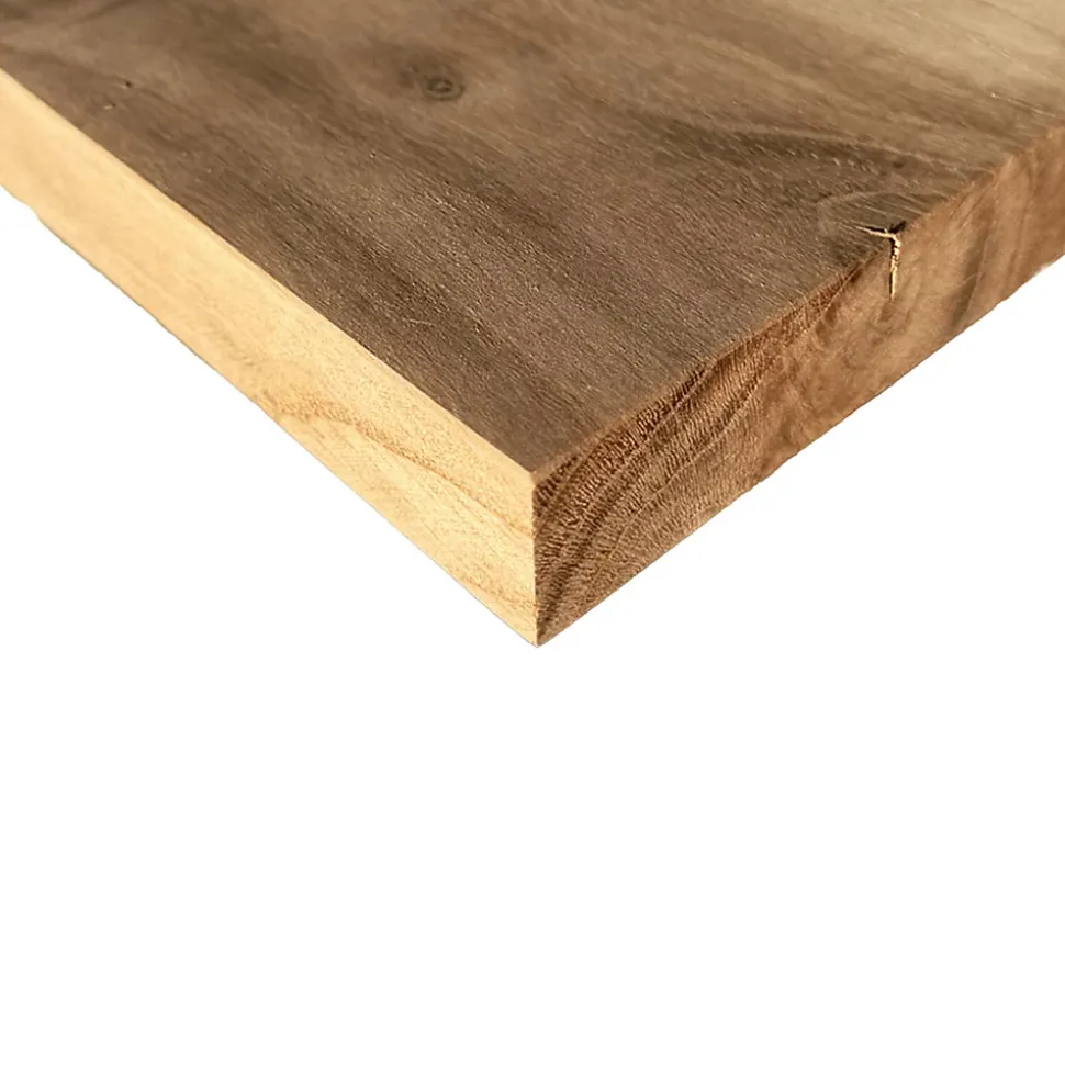 Etagère murale Chêne Rustique Bord Naturel, L.40 cm x l.18 cm, Ep.27 mm