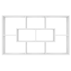 Etagère murale COLETTE avec 8 compartiments blanc