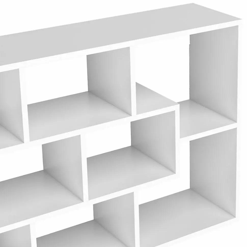 Etagère murale COLETTE avec 8 compartiments blanc