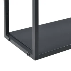 Etagère Murale Design à 9 Surfaces De Stockage Meuble De Rangement En Fer 100 X 18 X 110 Cm Noir en.casa