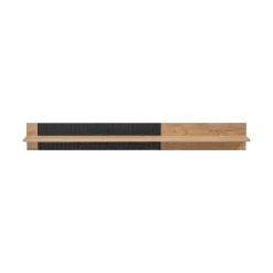 Etagère murale DOUM Chene clair et noir L160 x H20 x P23 cm