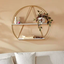 Etagère murale en bois et métal MADDY