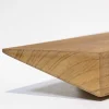 Etagère Murale en Bois Teck Huilée Rectangle - Pré-percée - 35x90x450mm - Etagère de Bureau, Cuisine, Salle de bain, Salon