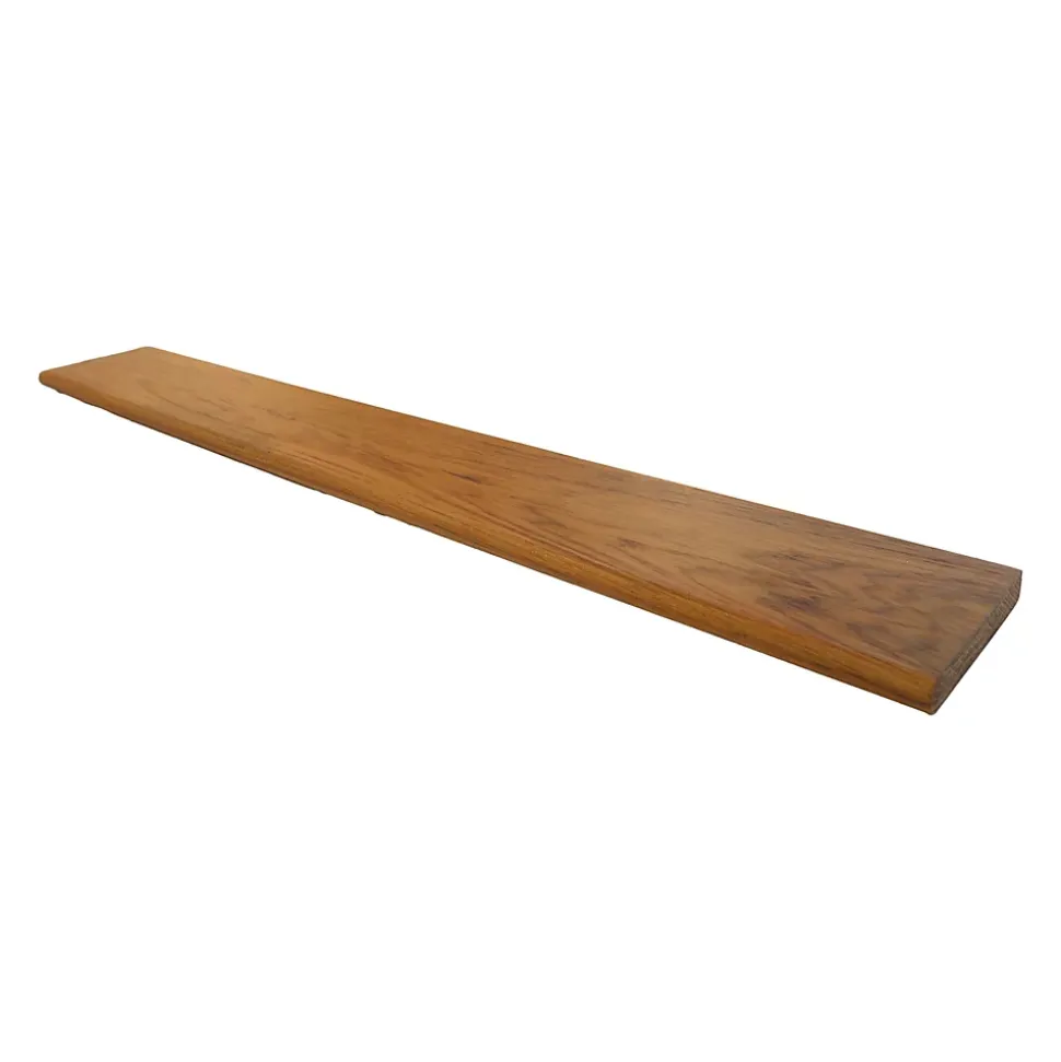 Etagère Murale en Bois Teck Huilé Rectangle - Fixation Inclus - 18x120x900mm - Etagère de Bureau, Cuisine, Salle de bain