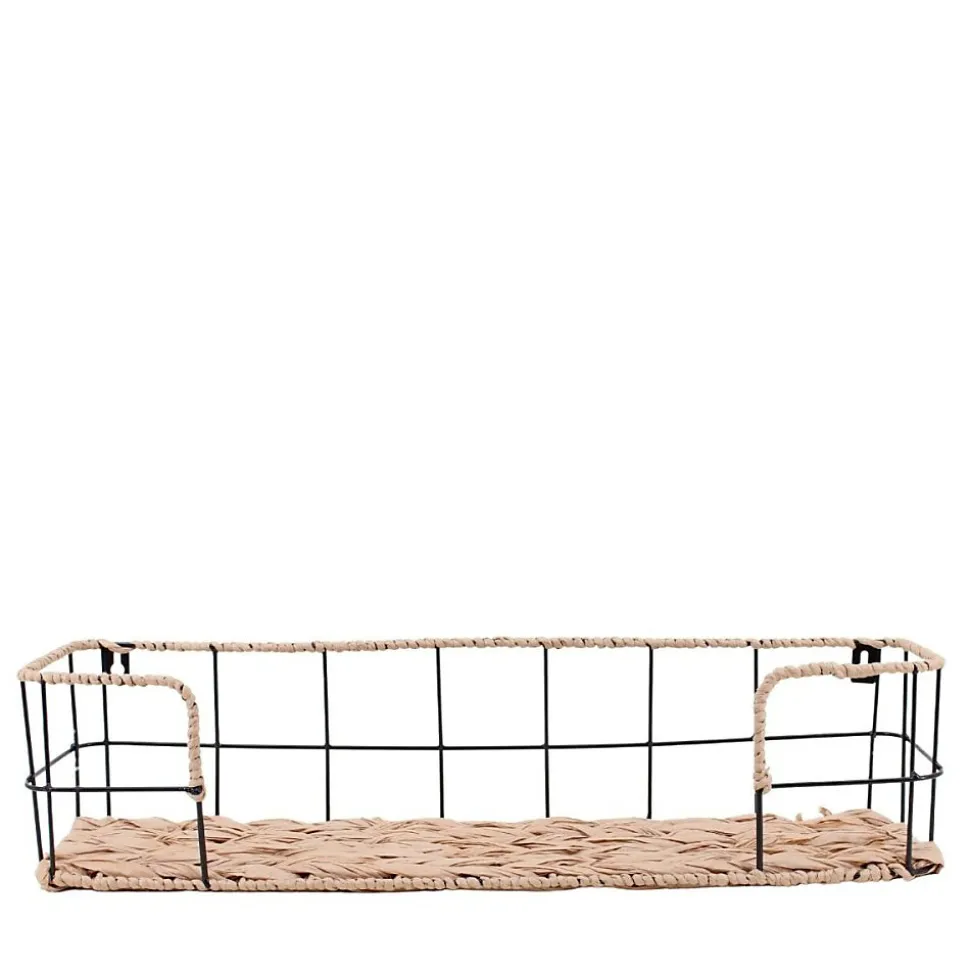 Etagère murale en corde et métal 55cm