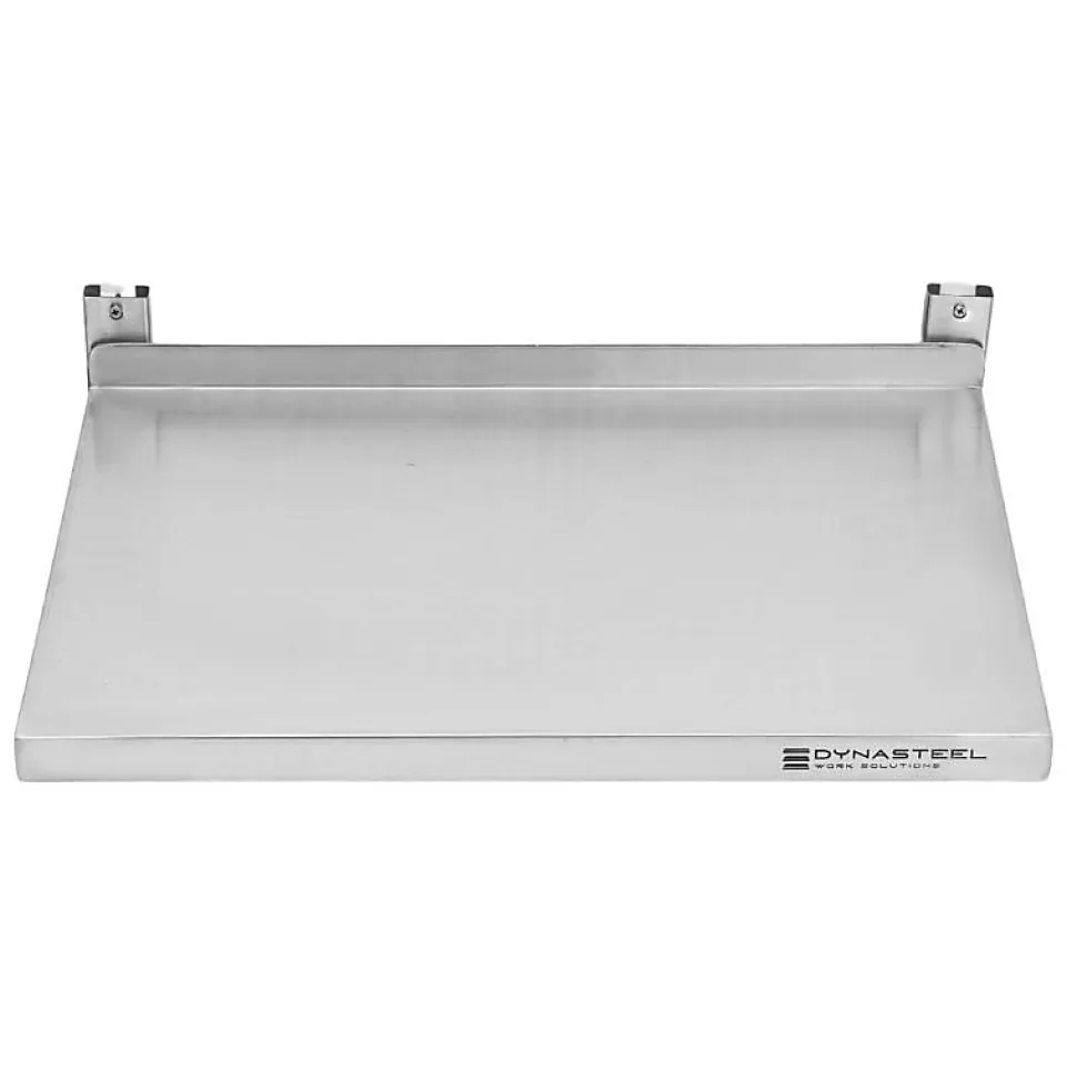 Etagère Murale en Inox sur Crémaillères - L 600 x P 400 mm
