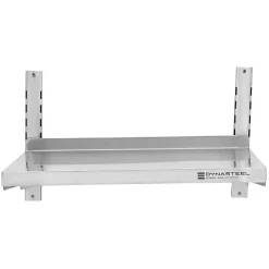 Etagère Murale en Inox sur Crémaillères - L 600 x P 400 mm