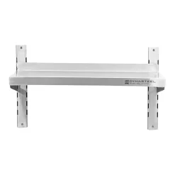 Etagère Murale en Inox sur Crémaillères - L 800 x P 300 mm