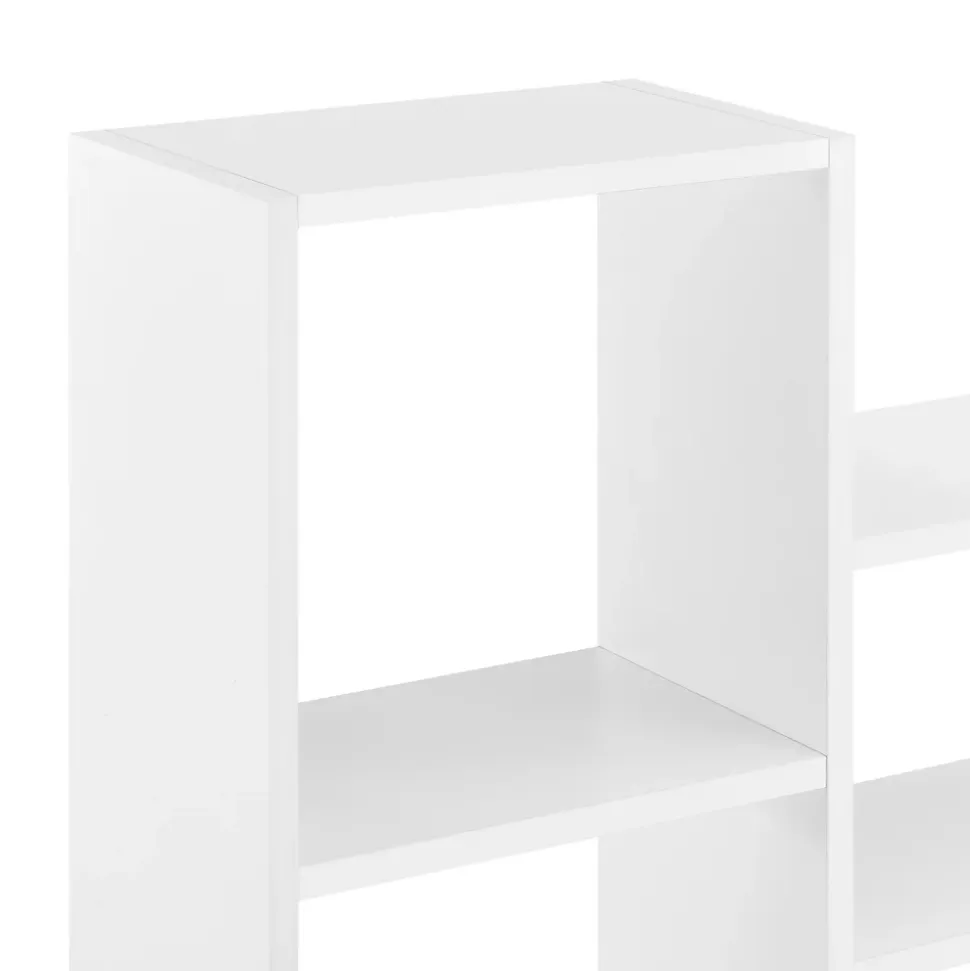 Etagère Murale Flottante Lillesand 5 Compartiments 101 x 18 x 60 cm Blanc Mat en.casa