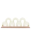 Etagère murale forme arches dorés 50cm