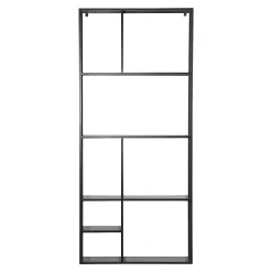 Etagère murale Jämijärvi acier 180 x 80 x 18 cm noir en.casa