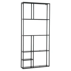 Etagère murale Jämijärvi acier 180 x 80 x 18 cm noir en.casa