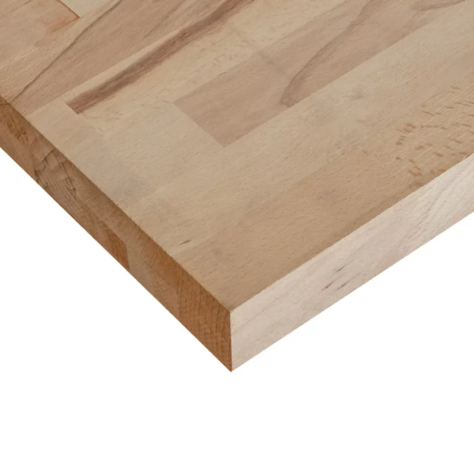 Etagère murale épaisse Hêtre bois massif L.80 X l.30 cm, Ep.36 mm
