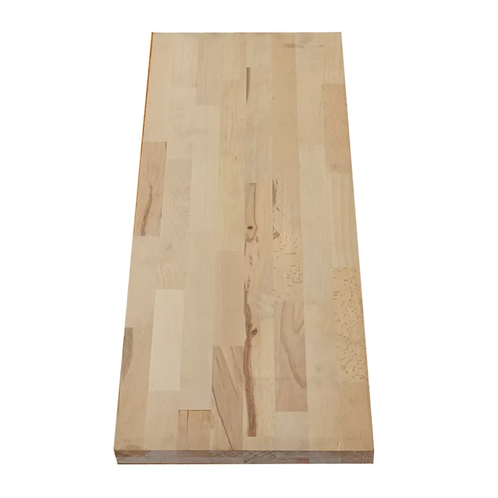 Etagère murale épaisse Hêtre bois massif L.80 X l.30 cm, Ep.36 mm