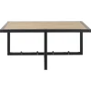 Etagère murale porte-manteau 4 accroches en MDF et Métal