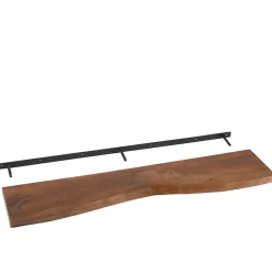 Etagère murale rectangulaire en bois d'acacia L115 (lot de 2) - EDGAR