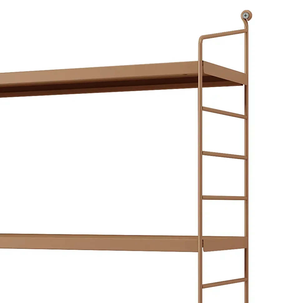 Etagère murale Strängnäs à 3 niveaux modulables 50 x 60 x 15 cm maron clair mat en.casa