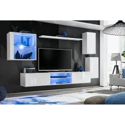 Etagère murale SWITCH 120 cm blanc mat