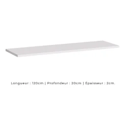 Etagère murale SWITCH 120 cm blanc mat