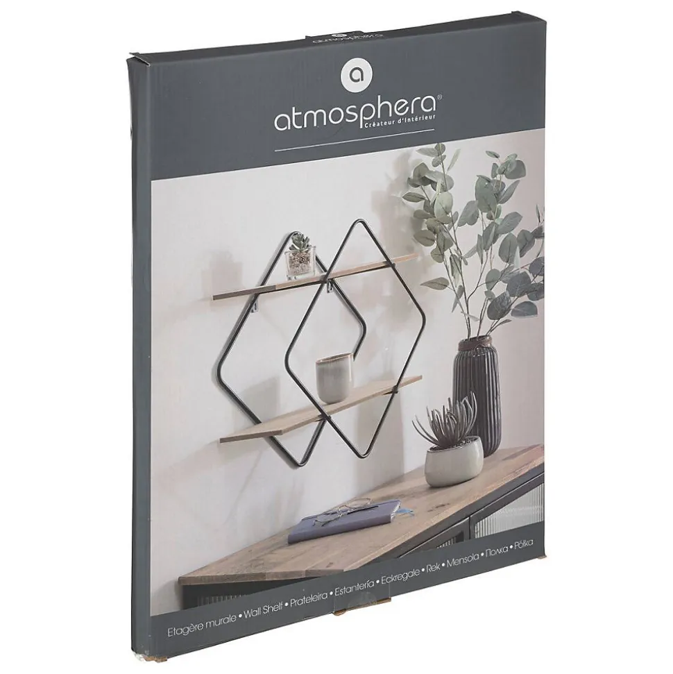Etagère Nena en bois 48x48cm - Atmosphera