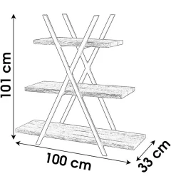 Etagère pyramide design industriel Dock