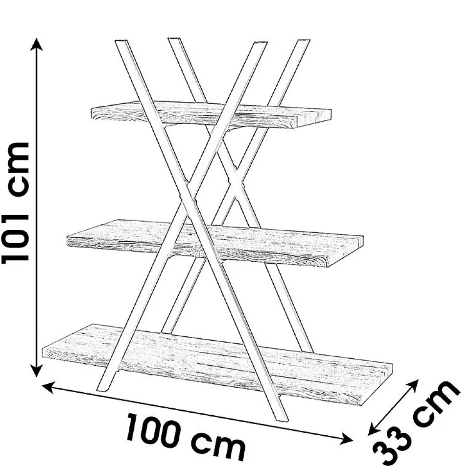 Etagère pyramide design industriel Dock