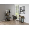 Etagère sur 3 niveaux asymétriques en MDF et métal