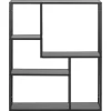 Etagère sur 3 niveaux asymétriques en MDF et métal