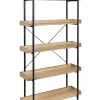 etagère sur pied avec 5 etagères beige Helloshop26