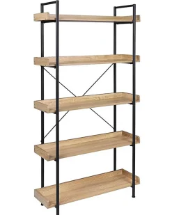 etagère sur pied avec 5 etagères beige Helloshop26