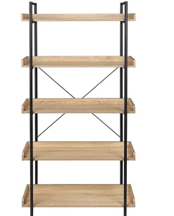 etagère sur pied avec 5 etagères beige Helloshop26
