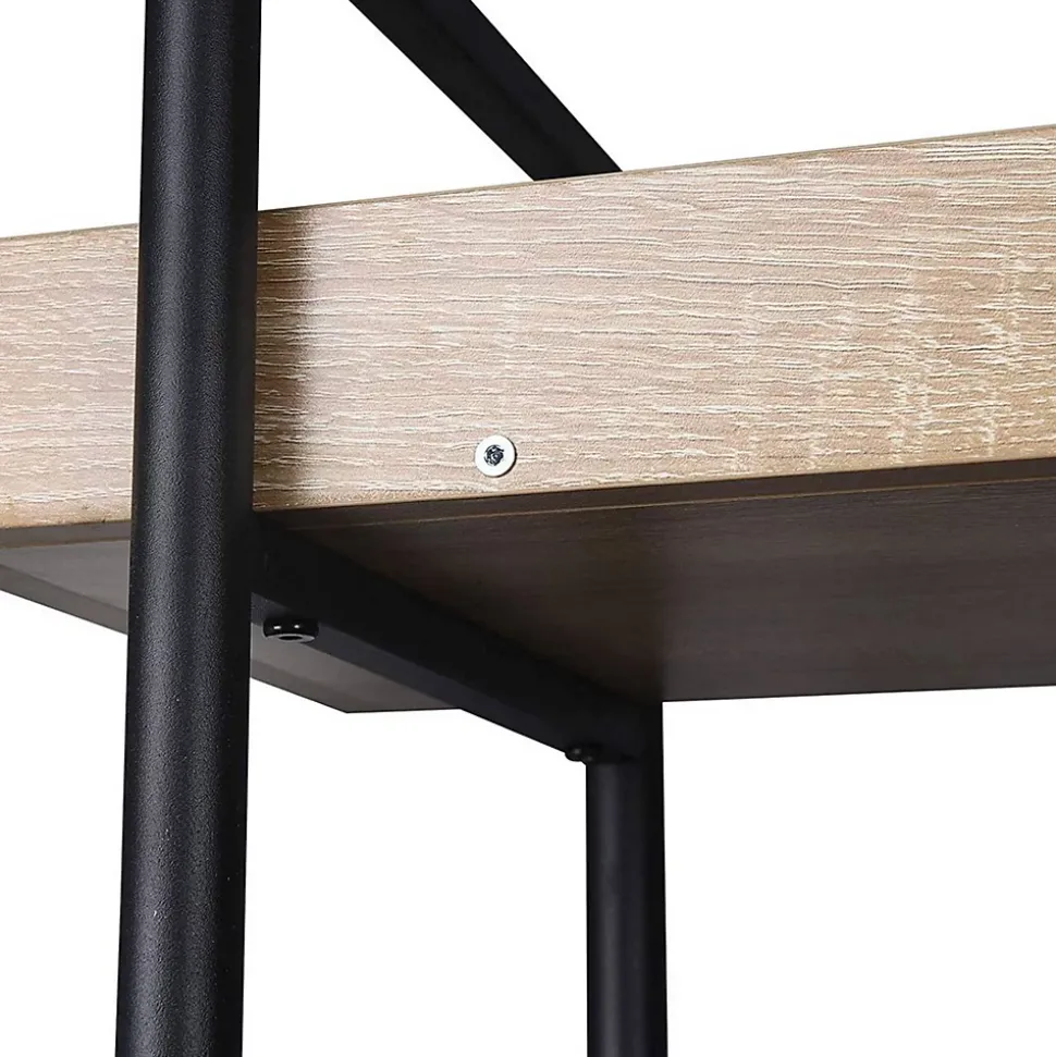 etagère sur pied avec 5 etagères beige Helloshop26