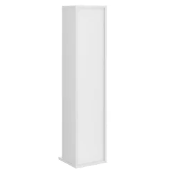 etagère tour CD / DVD rangement mdf blanc Helloshop26