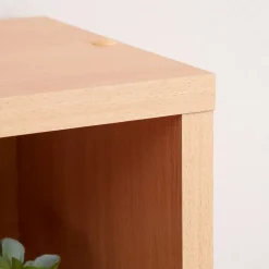 Etagères modulables MUSIQUE pour CD et DVD, en mélaminé couleur hêtre