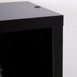 Etagères modulables MUSIQUE pour CD et DVD, en mélaminé noir mat