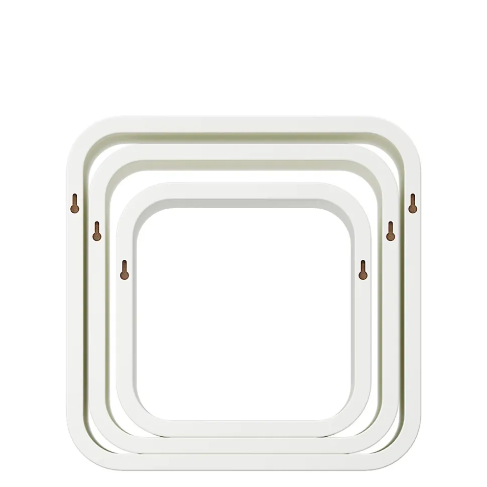 Etagères murales cubes modulables Cusko Form, blanc, 3 pièces