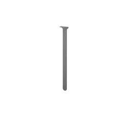 Extension en acier effet métallique + support de barre de penderie GoodHome Atomia 35 cm