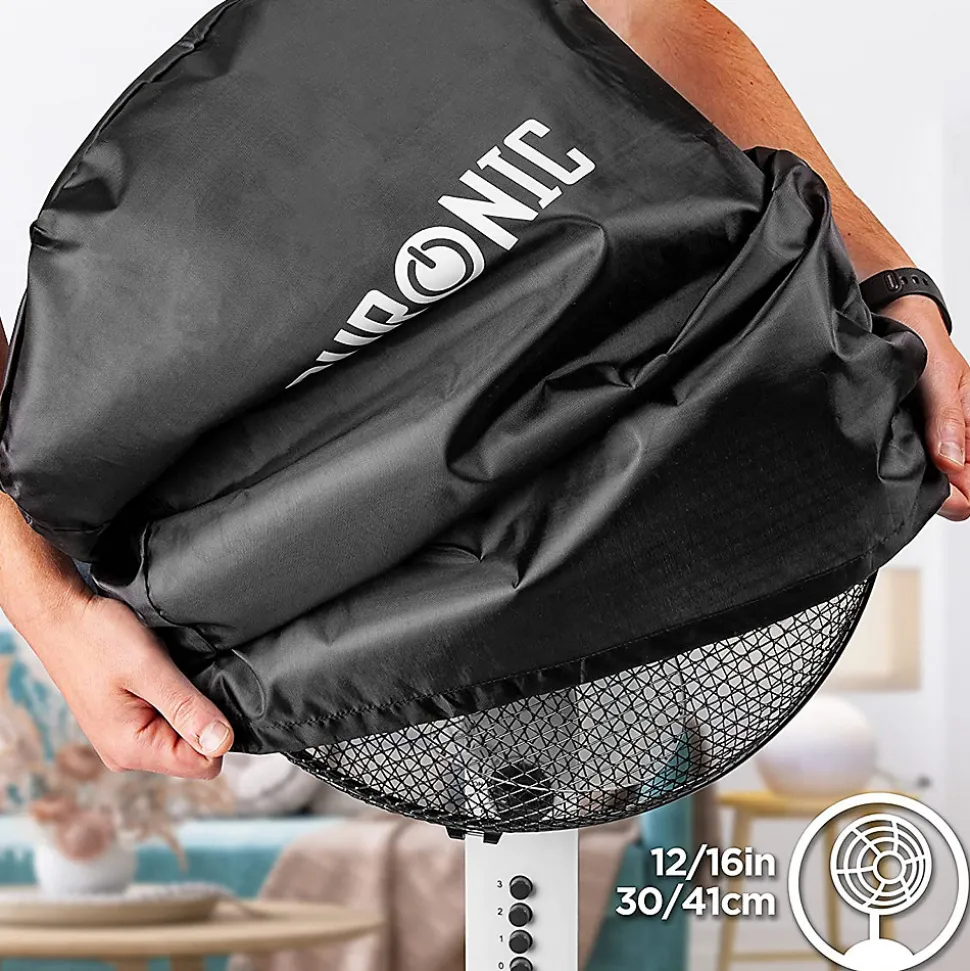 FANCOVER Housse pour ventilateur de 12 à 16 pouces Anti poussière Facile à nettoyer Protection durable Rangement facile Duronic