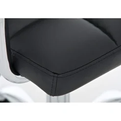 Fauteuil bureau CLP Lucy similicuir noir hauteur réglable