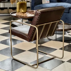 Fauteuil cuir circuit 85x68x57cm
