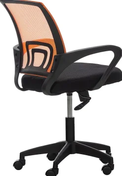 Fauteuil De Bureau Auburn, Chaise De Bureau En Maille Respirante, Chaise pivotante Hauteur réglable et Roulettes Orange