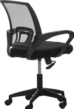 Fauteuil De Bureau Auburn, Chaise De Bureau En Maille Respirante, Chaise pivotante Hauteur réglable et Roulettes Noir