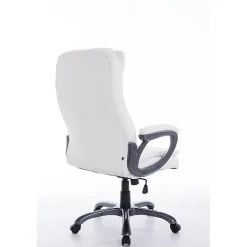 Fauteuil de bureau Bern CLP XL blanc simili réglable 150 kg