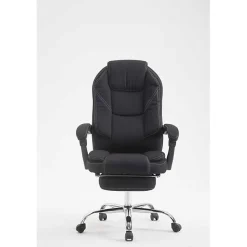 Fauteuil de bureau CLP Castle tissu noir réglable 130 kg