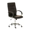 Fauteuil de bureau CLP Mikos similicuir noir réglable hauteur