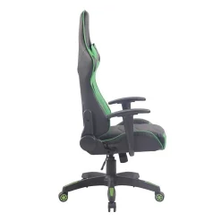 Fauteuil de bureau CLP Miracle V2 simili cuir noir vert
