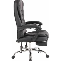 Fauteuil de bureau CLP Oxygen noir simili tissu 50-60 cm