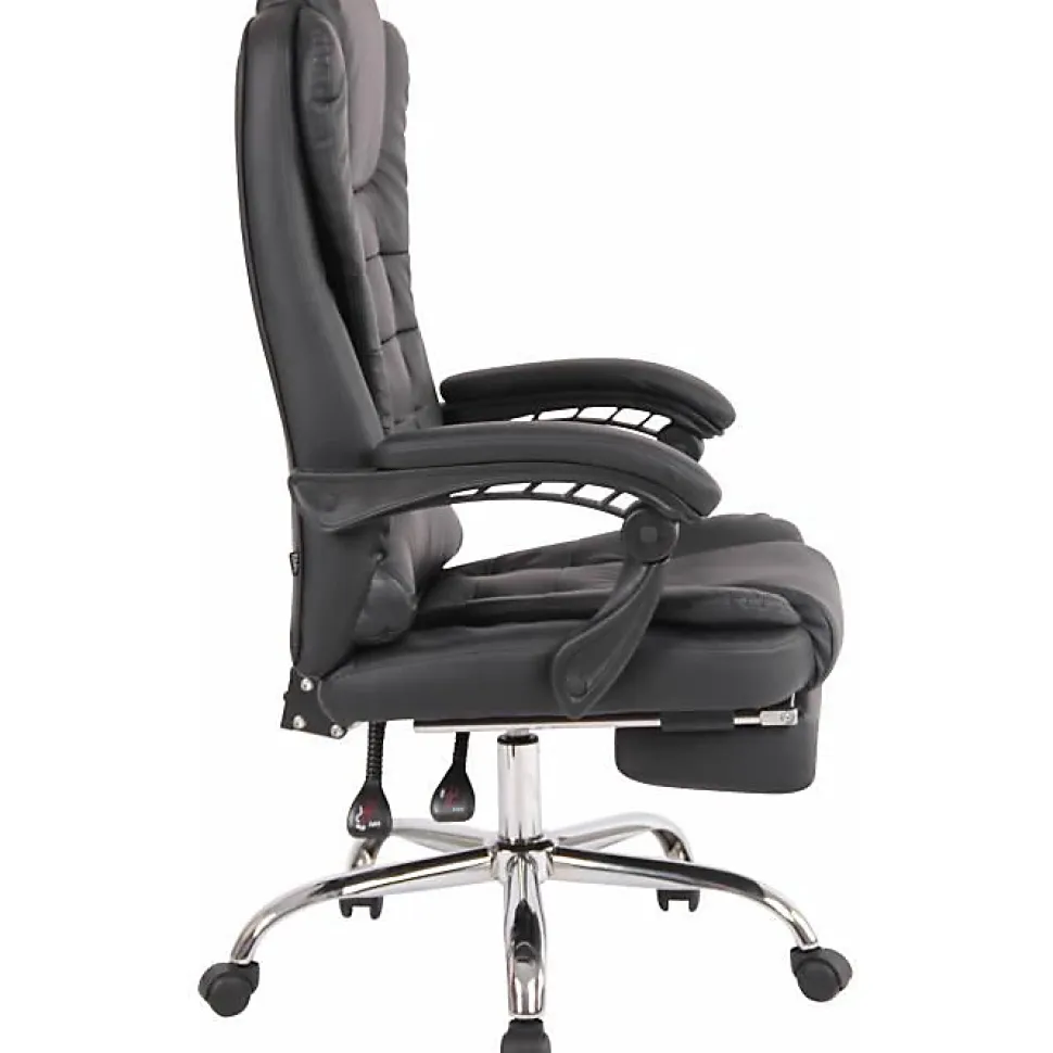 Fauteuil de bureau CLP Oxygen noir simili tissu 50-60 cm