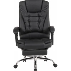 Fauteuil de bureau CLP Oxygen noir simili tissu 50-60 cm